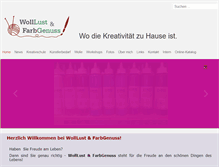 Tablet Screenshot of farbgenuss.at